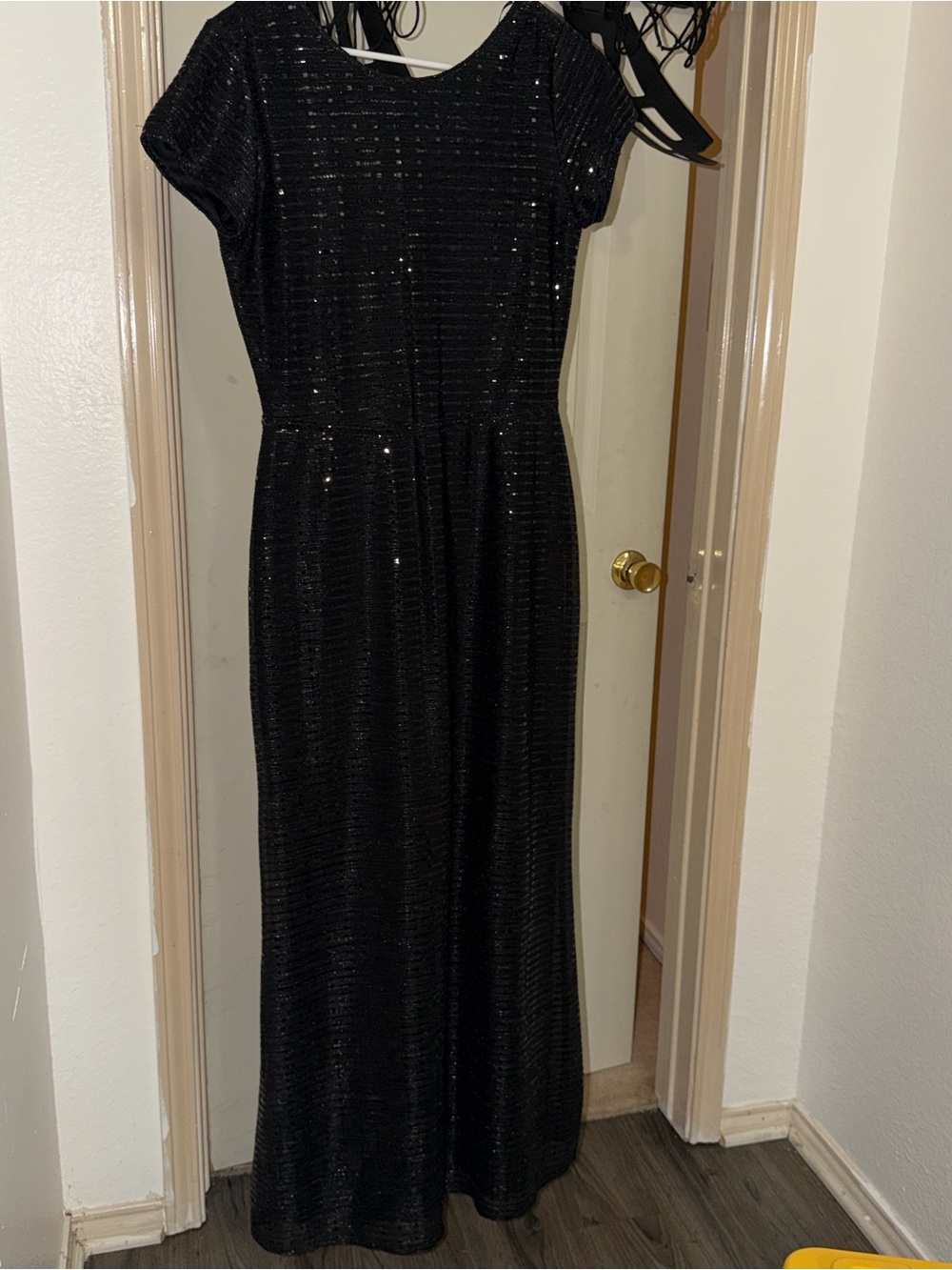 Black Sequin Maxi Dress - Elegant Evening Gown